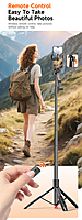 L16-TT Selfie Stick + Tripod with Remote Control