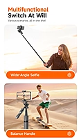 L16-TT Selfie Stick + Tripod with Remote Control