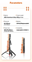 L16-TT Selfie Stick + Tripod with Remote Control