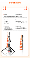 L16-TT Selfie Stick + Tripod with Remote Control