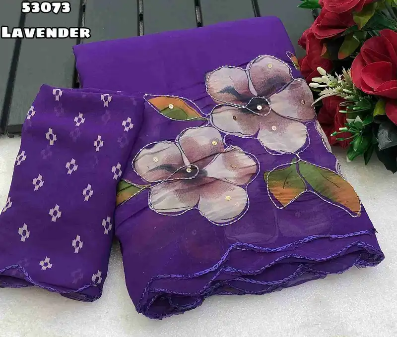 Flora Soft Weightless Chiffon Saree