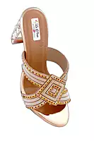 LA PARIS Women’s Embellished Wedge Sandals
