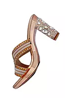 LA PARIS Women’s Embellished Wedge Sandals