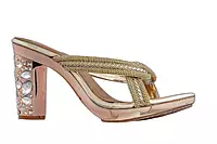 LA PARIS Women’s Embellished Wedge Sandals