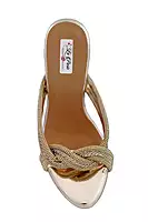 LA PARIS Women’s Embellished Wedge Sandals
