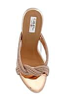 LA PARIS Women’s Embellished Wedge Sandals