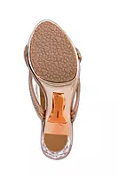 LA PARIS Women’s Embellished Wedge Sandals