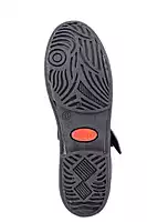 Lancer Girls' Black School Shoes with Hook-and-Loop Strap