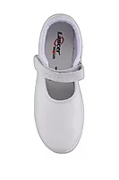 Lancer Kids' White School Uniform Shoes with Hook-and-Loop Strap