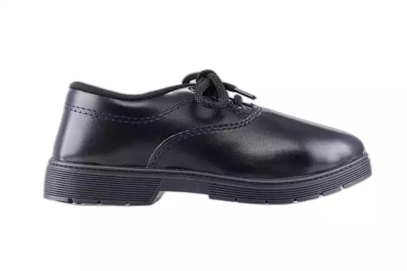 Lancer Tango Kids' Black School Uniform Shoes with Laces