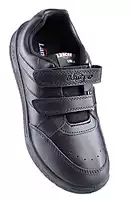 Lancer Black Double Velcro Uniform Shoes