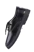 Lancer Black Lace-Up School Uniform Shoes