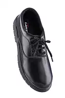Lancer Black Lace-Up School Uniform Shoes
