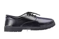Lancer Black Lace-Up School Uniform Shoes