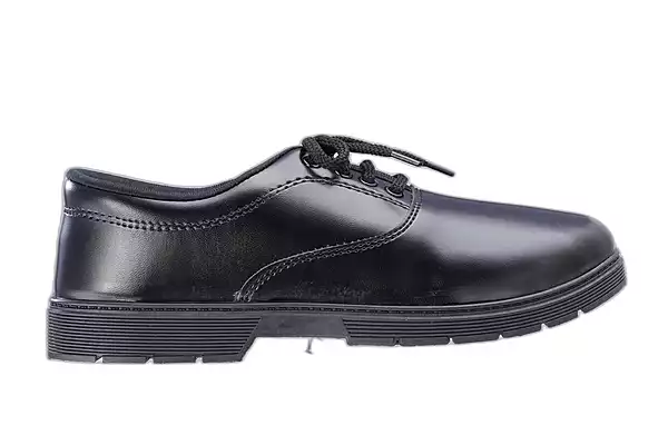 Lancer Black Lace-Up School Uniform Shoes