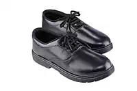 Lancer Black Lace-Up School Uniform Shoes