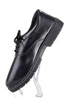 Lancer Black Lace-Up Uniform Shoes