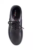 Lancer Black Lace-Up Uniform Shoes
