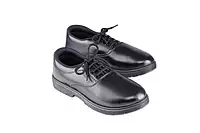 Lancer Black Lace-Up Uniform Shoes