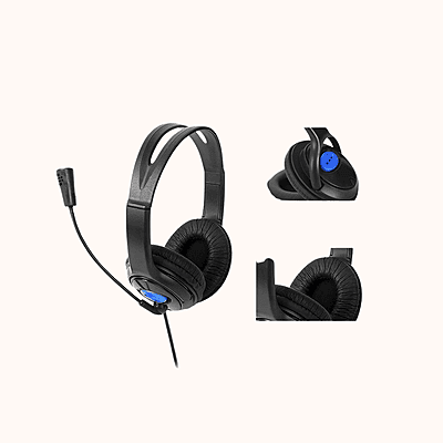 LAPCARE| Adjustable Headset( LWS004 Black )