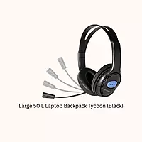 LAPCARE| Adjustable Headset( LWS004 Black )