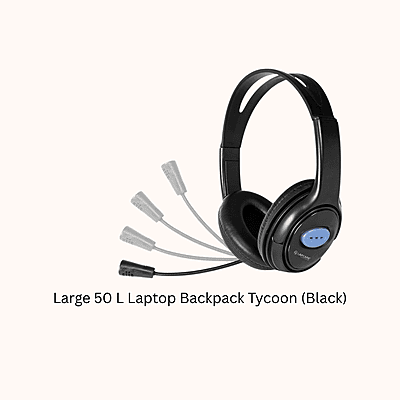 LAPCARE| Adjustable Headset( LWS004 Black )