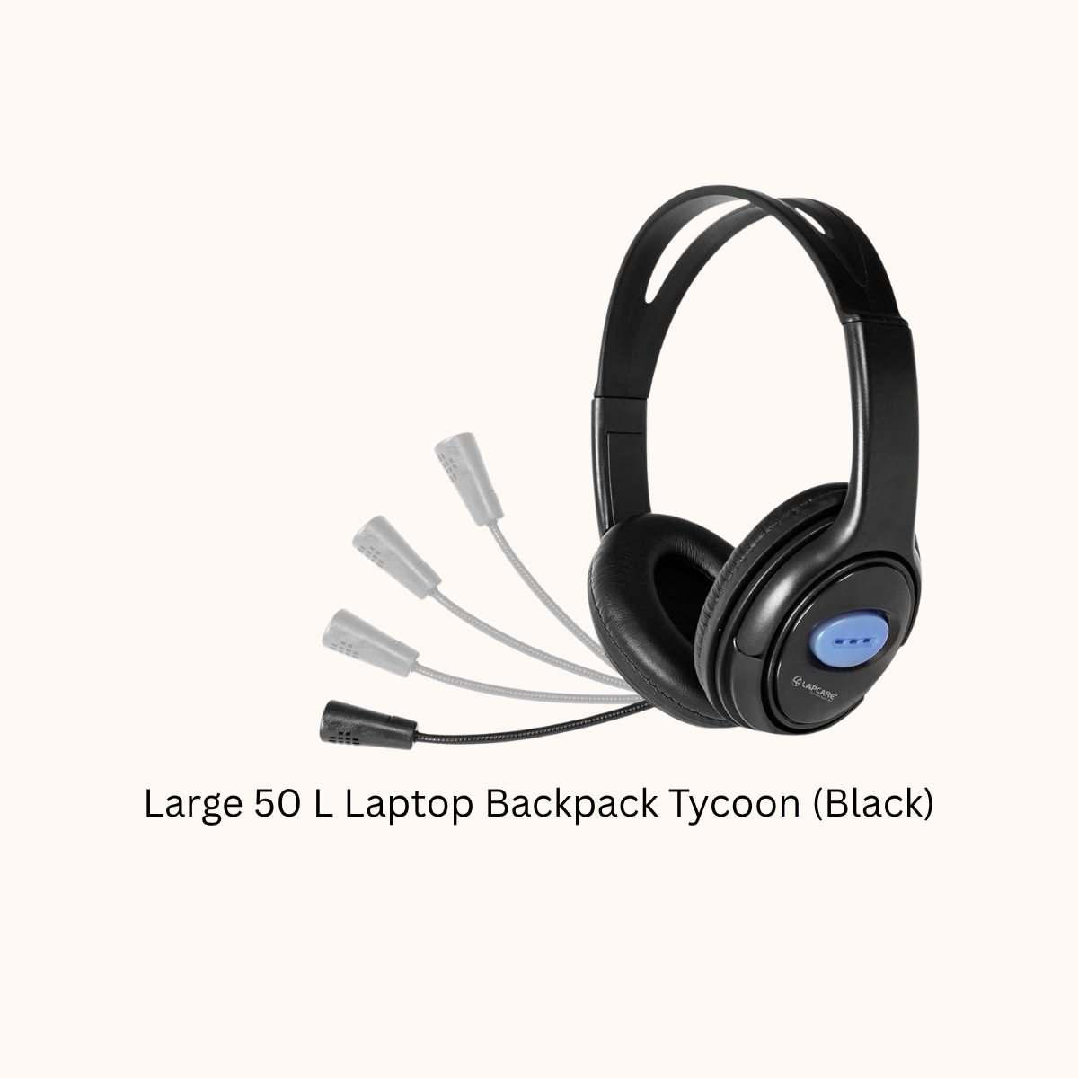 LAPCARE| Adjustable Headset( LWS004 Black )