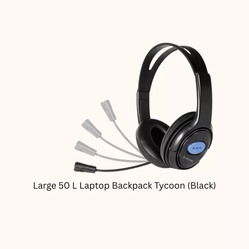 LAPCARE| Adjustable Headset( LWS004 Black )
