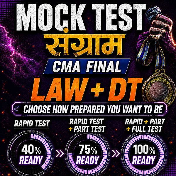 CMA Final Cor. Laws + DT Combo - Mock Test
