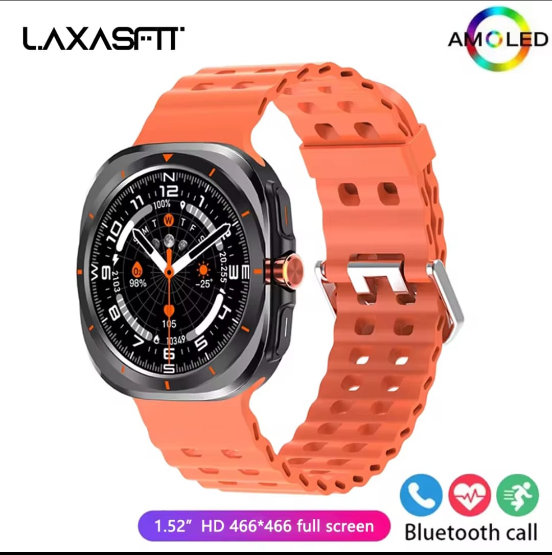 LAXASFIT GT7 Ultra Smart Watch – 1.52” AMOLED HD Display | Bluetooth Calling | Heart Rate & Health Monitor | Wireless Charging | IP68 Waterproof LAXASFIT GT7 Ultra Smart Watch – 1.52” AMOLED HD Display | Bluetooth Calling | Heart Rate & Health Monitor | Wireless Charging | IP68 Waterproof