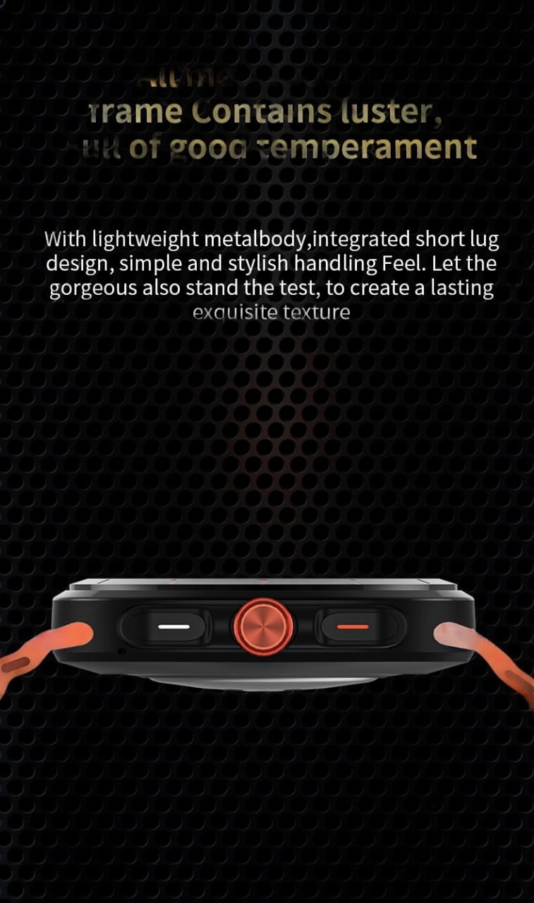 LAXASFIT GT7 Ultra Smart Watch – 1.52” AMOLED HD Display | Bluetooth Calling | Heart Rate & Health Monitor | Wireless Charging | IP68 Waterproof