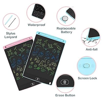 LCD Writing Tablet Eco Friendly 12 Inch Display Multi Color
