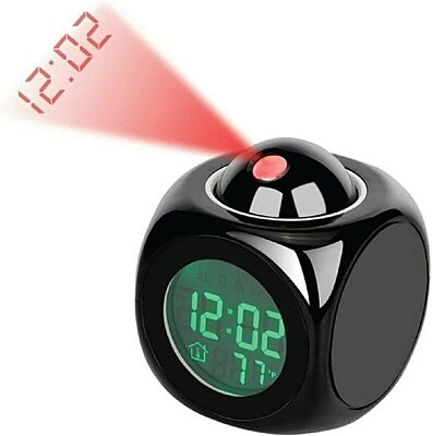 Plastic Digital LCD Screen Snooze Projector Alarm Clock  Pack of 1