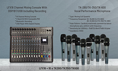 LFX16 + 10 X TK-280/TK-350/TK-600 (Mix Combo)
