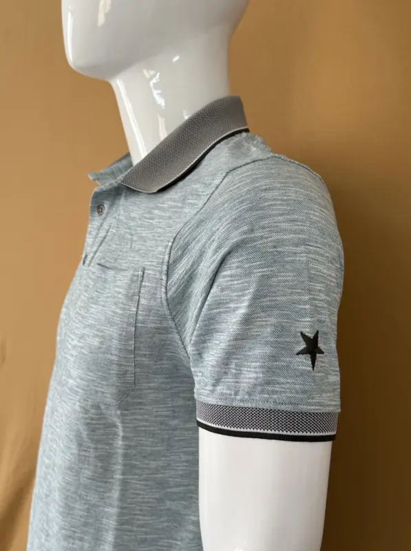 Men Light Green Poloshirt