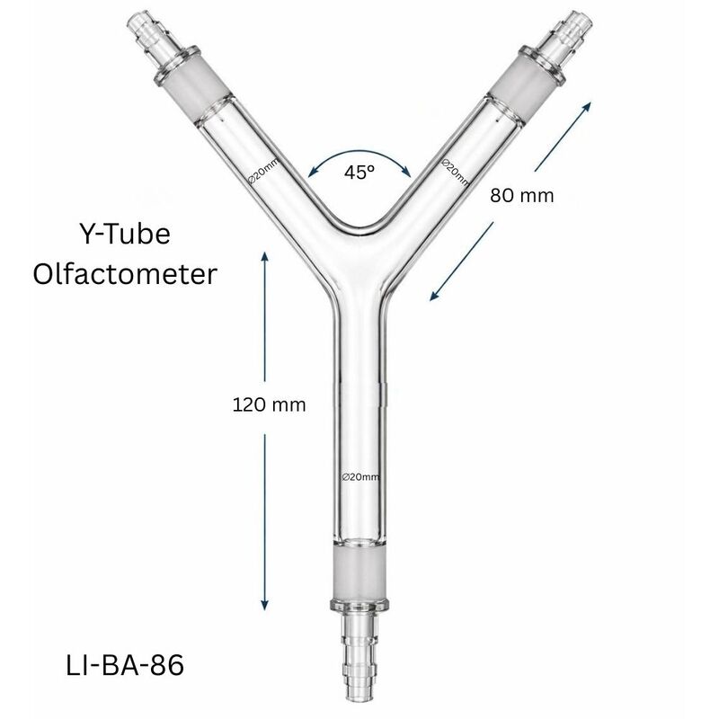 Y-tube Olfactometer - Stem-20mm | Arm-20mm
