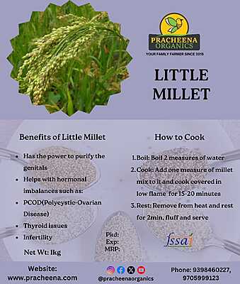 Millets(Little millet(samelu)) (500gms,1kg)