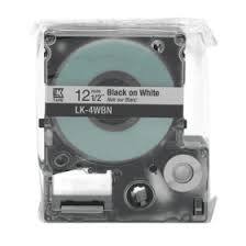 Epson Label Tape LK-4WBN (12MM Bk on White)
