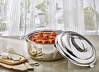 LLM Elite Stainless Steel Insulated Hot Box,Mirror Finish, Silver