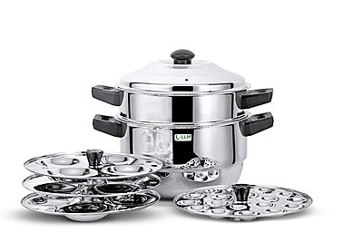 LLM Stainless Steel Multi Purpose Steamer and Idli Maker 2 Litre