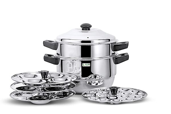 LLM Stainless Steel Multi Purpose Steamer and Idli Maker 2 Litre