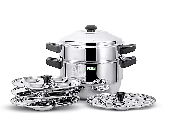 LLM Stainless Steel Multi Purpose Steamer and Idli Maker 2 Litre