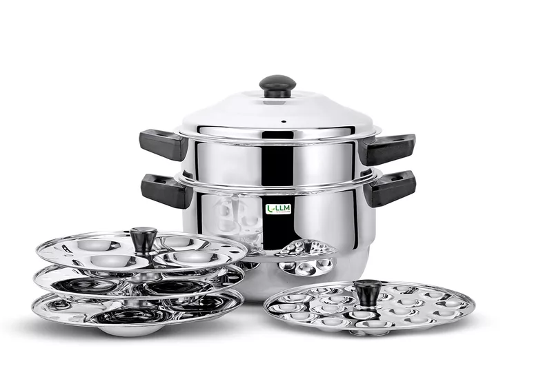 LLM Stainless Steel Multi Purpose Steamer and  Idli Maker 2 Litre