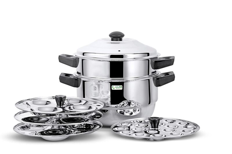 LLM Stainless Steel Multi Purpose Steamer and Idli Maker 2 Litre