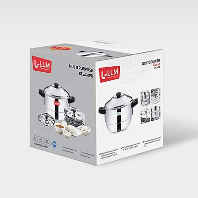 LLM Stainless Steel Multi Purpose Steamer and Idli Maker 2 Litre
