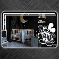Rectangular Touch Sensor LED Mirror for Kids Room 017 Rectangular Touch Sensor LED Mirror for Kids Room 017