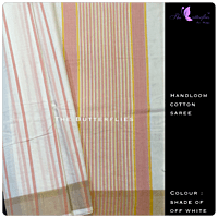 Handloom cotton paired with contrast blouses LMSSHCS12093