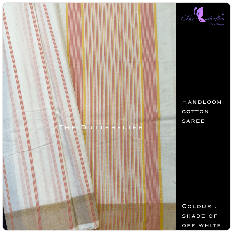 Handloom cotton paired with contrast blouses LMSSHCS12093