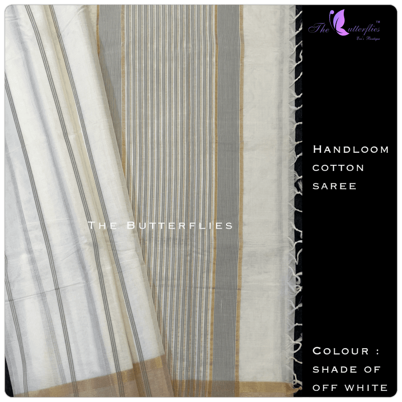 Handloom cotton paired with contrast blouses LMSSHCS12097