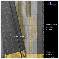 Handloom cotton paired with contrast blouses LMSSHCS14001